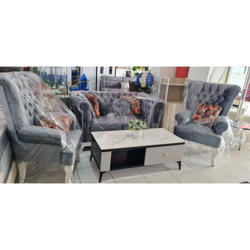 sofa tamu turkey / sofa tamu syahrini / sofa free meja tamu