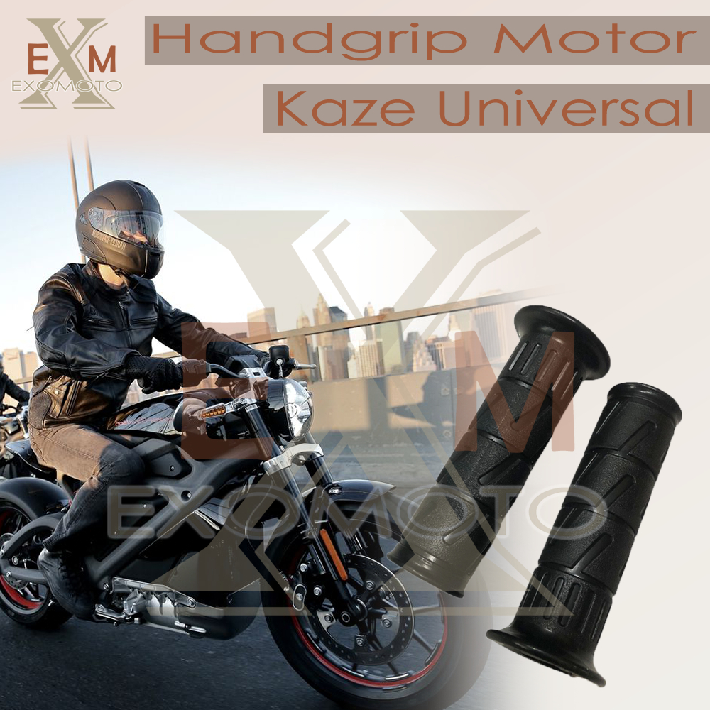 Grip Kaze Kawasaki Hitam Handgrip Kawasaki Model Standar Handfat Kaze Hitam | Handgrip Hanspat Hangrip Model Kaze Kawasaki Harga Sepasang