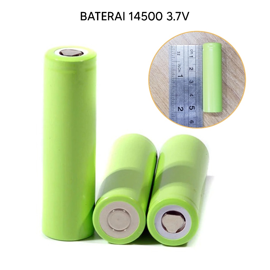 Baterai 14500 Baterai AA Rechargeable 3.7V Li-ion