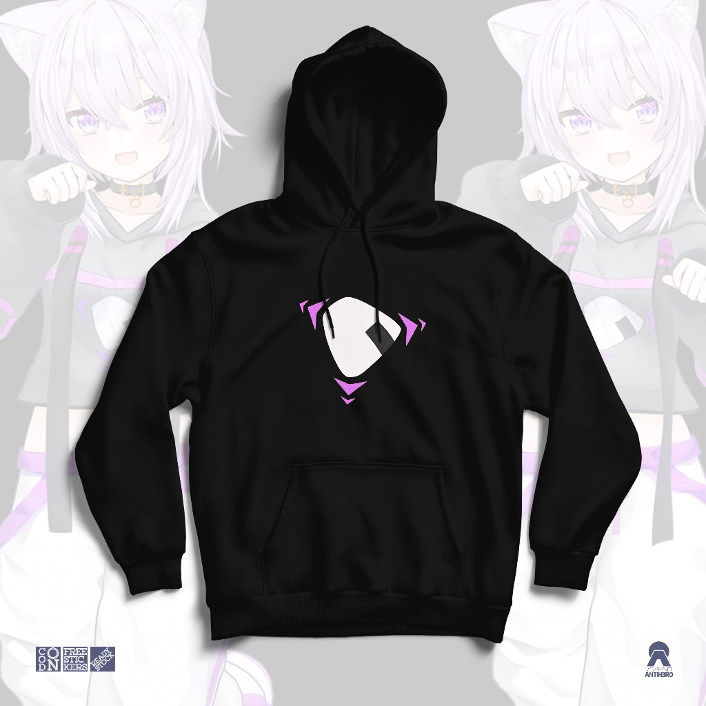 Hoodie Okayu Nekomata Costume Onigiri Hololive Holo JP Vtuber Streamer Antihero Cloth
