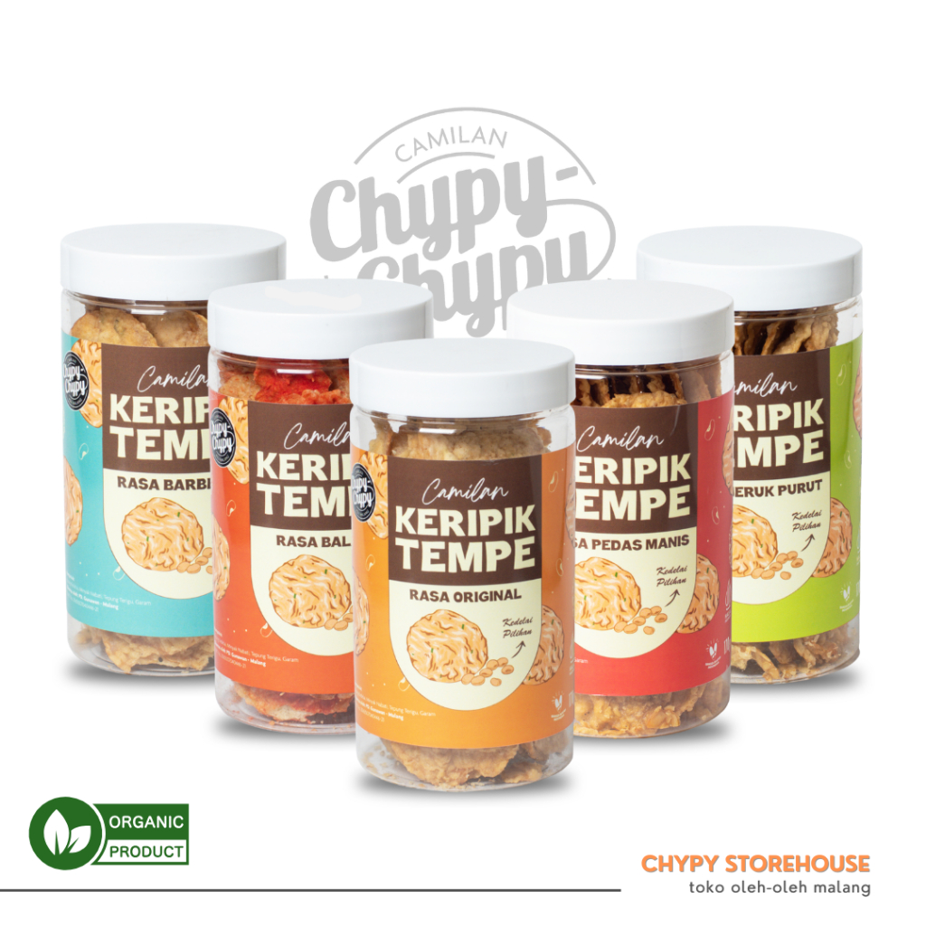 

Chypy Keripik Tempe Malang Renyah - Kemasan Toples