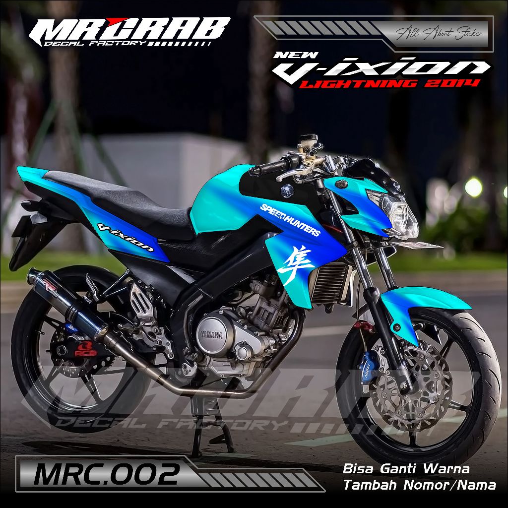 002 NEW DESIGN STICKER DECAL VIXION NVL 2014 - STICKER DECAL VIXION NVL 2014 MOTIF HAYABUSA