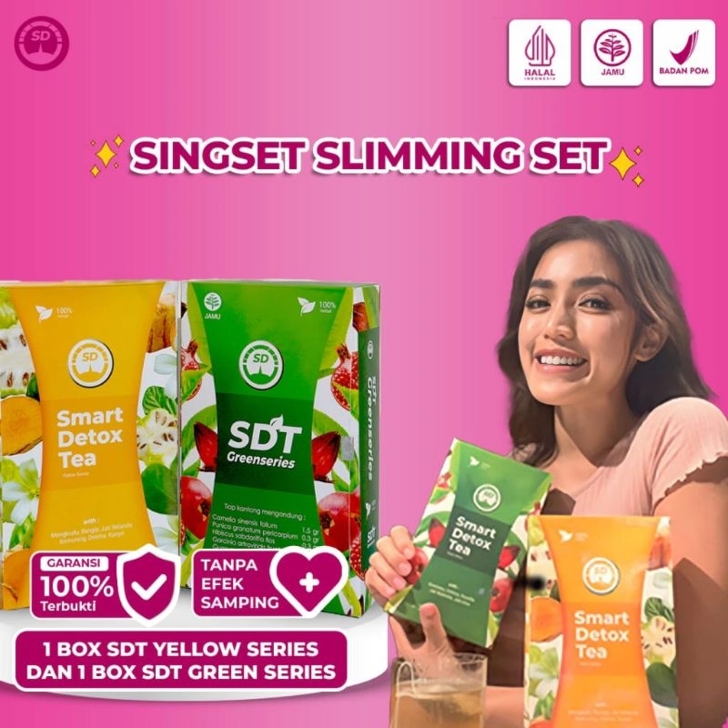 

SMART DETOX TEA 100% Original - Teh herbal pelangsing badan diet alami ampuh terbaik