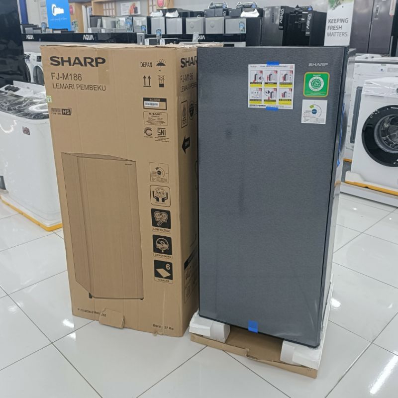 Standing Freezer Kulkas Es Batu SHARP FJ-M186A HS | 6 Sap