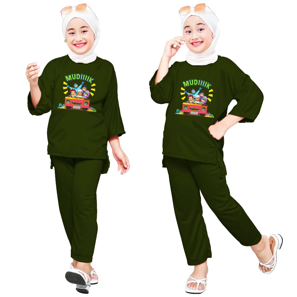 SETELAN ANAK MUSLIM ONE SET / SETELAN ANAK OVERSIZE VIRAL {10}