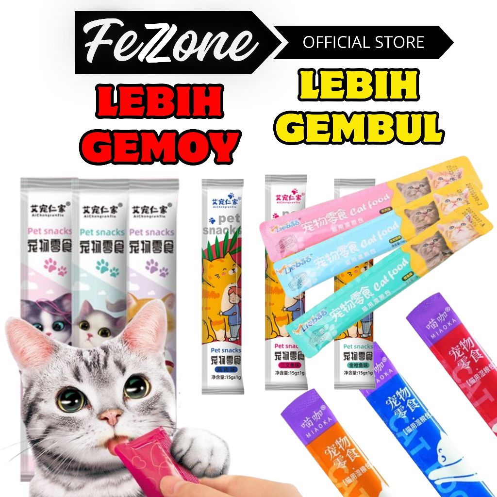 Nine Lives Creamy Cat Treats Snack Cemilan Kucing Cair Liquid 15 Gram FEZONE