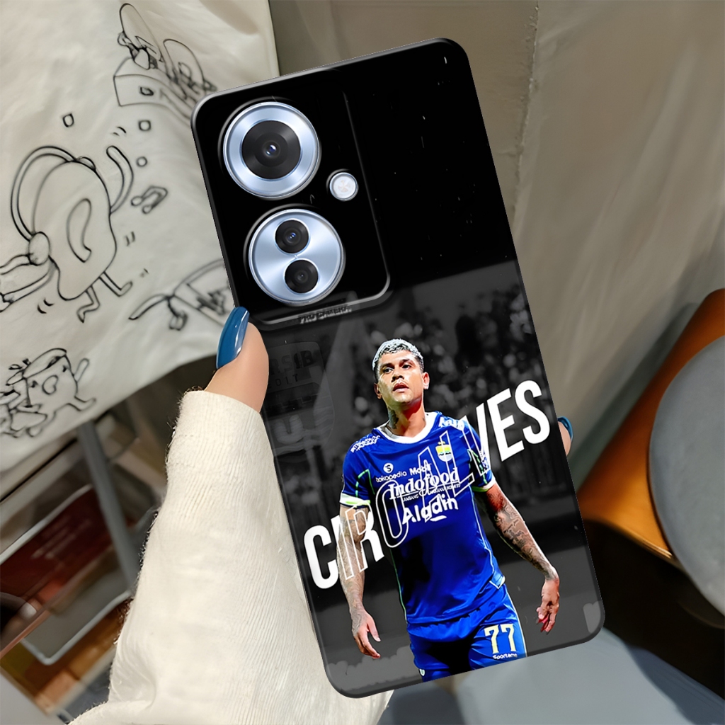 Softcase Procamera For OPPO RENO 11F Silikon Terbaru Motif Club Bola Persib Bandung Terkini Fashion 