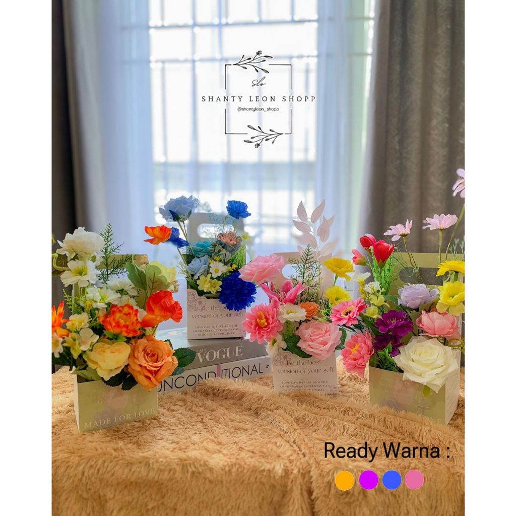 Bag Flowers/ Buket Bunga Tas/ Buket Bunga Artificial/ Buket Tas/ Buket SL 9