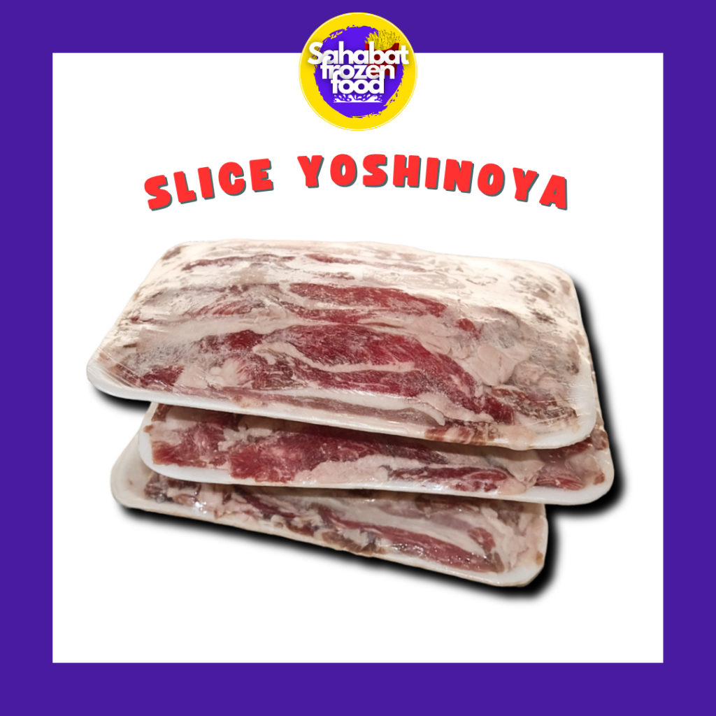 

Slice Yoshinoya / Daging Yoshinoya Frozen Kemasan -/+ 500 gram