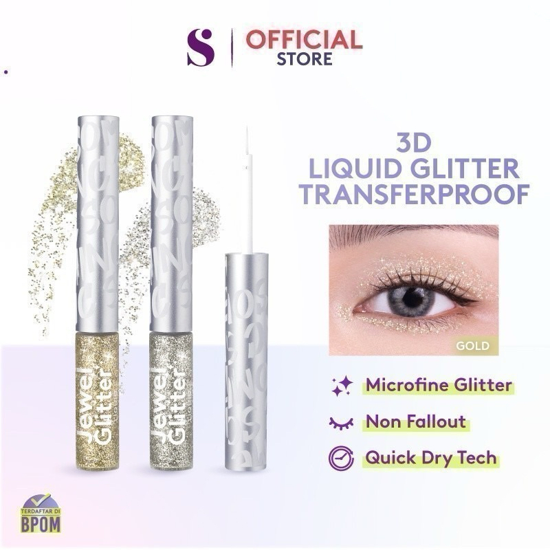 •JEJU• SOMETHINC JEWEL GLITTER LIQUID - SILVER & GOLD