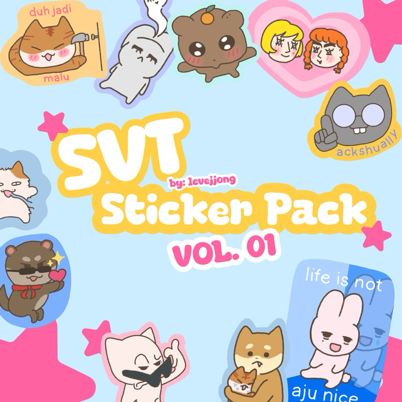 

17 sticker collection vol. 01 | diecut stiker kpop