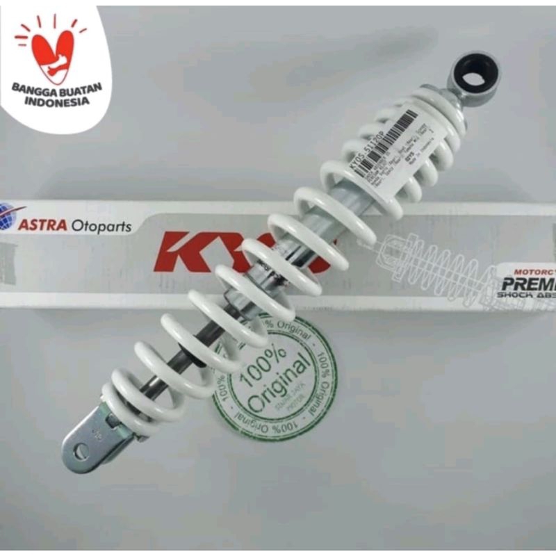 SHOCK BELAKANG MATIC YAMAHA MATIK MIO PUTIH 300MM ORIGINAL KYB