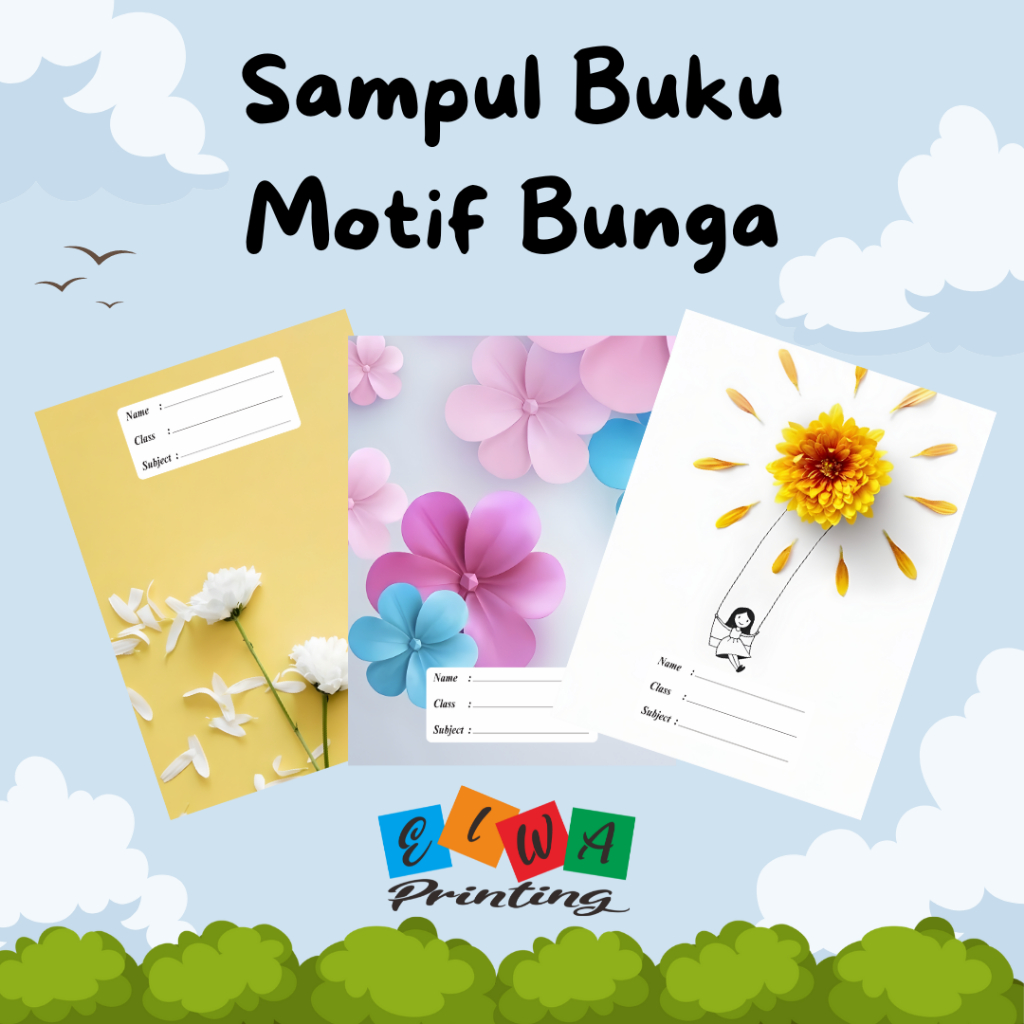 

(ISI 8 LEMBAR) SAMPUL BUKU TULIS SIDU CAMPUS BIGBOSS / SAMPUL BUKU MOTIF ESTETIK BUNGA / SAMPUL BUKU BOOK COVER A5/B5 / Sampul Custom / SAMPUL BUKU AESTHETIC