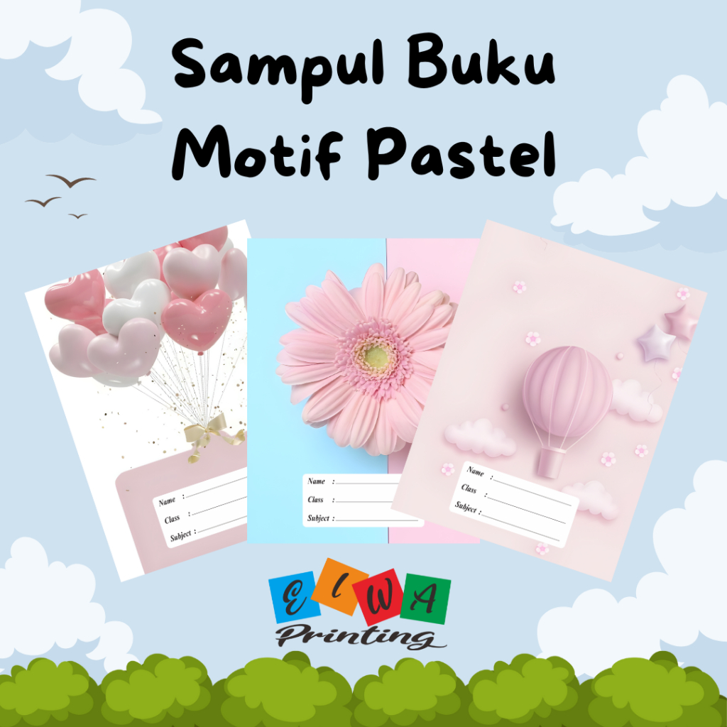 

(ISI 8 LEMBAR) SAMPUL BUKU TULIS SIDU CAMPUS BIGBOSS / SAMPUL BUKU MOTIF ESTETIK PASTEL / Sampul Custom / SAMPUL BUKU AESTHETIC