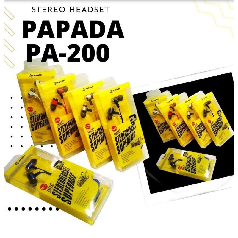 HF PAPADA EXTREME BASS PA-200 3.5MM BLUE