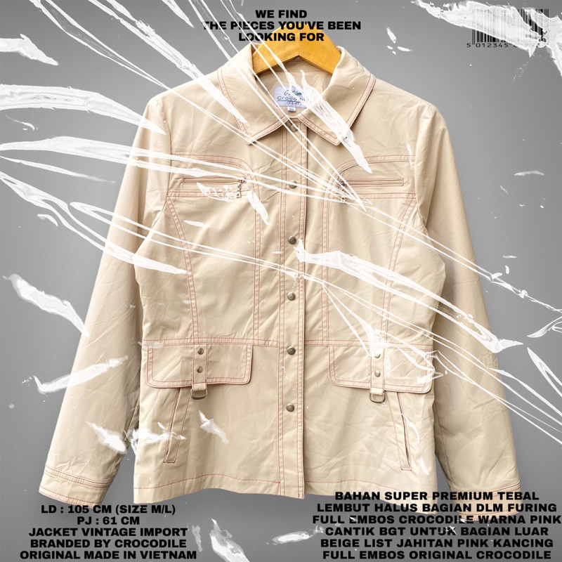 CROCODILE LADIES ORIGINAL/CROCODILE JACKET/JAKET CROCODILE IMPORT/JAKET IMPORT/JAKET MEWAH/JAKET IMP