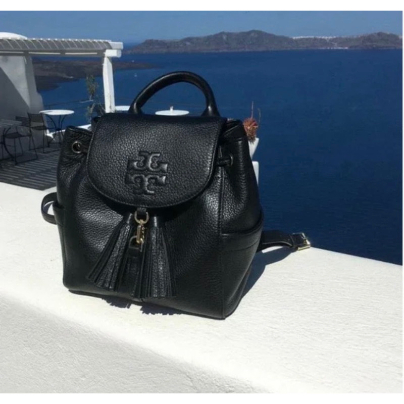 TORY BURCH Thea backpack black preloved tas ransel hitam TB tebe selempang handbag