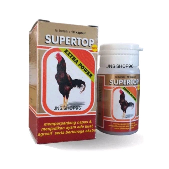 MEDION SUPERTOP SUPER TOP AYAM ISI 10 KAPSUL EXTRA POWER DOPING VITAMIN AYAM ADU ADUAN LAGA BANGKOK