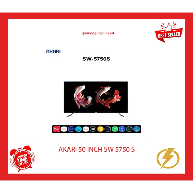 DIGITAL LED TV AKARI 50 INCH SMART ANDROID - SW 5750 S