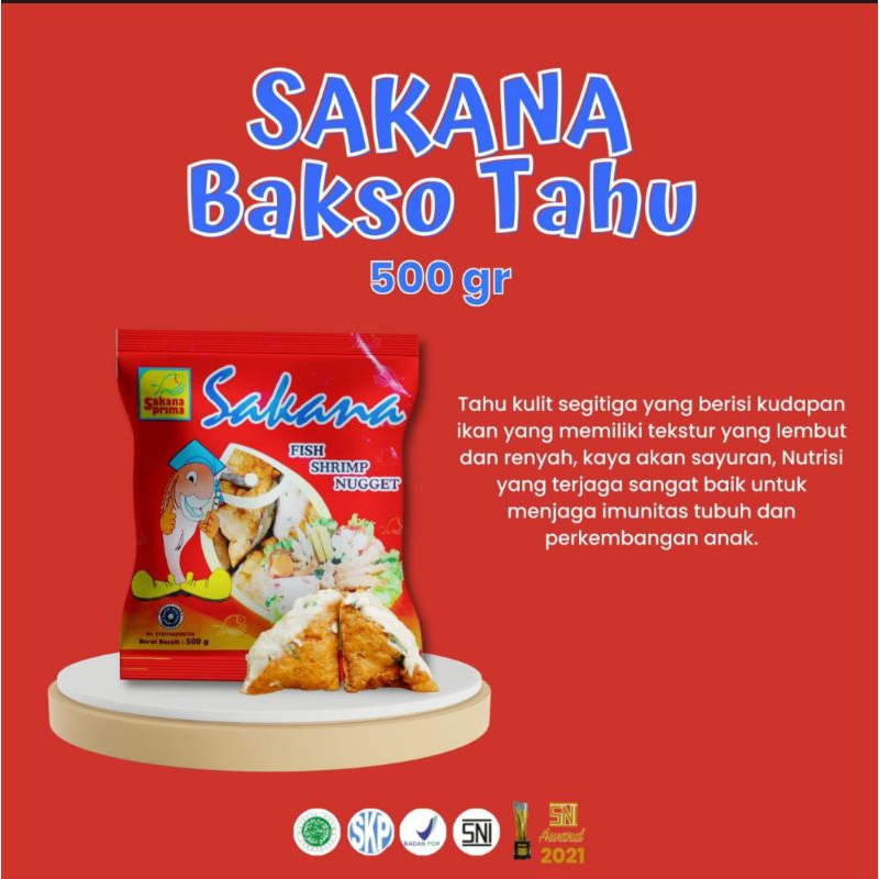 

Sakana Bakso Tahu /500 Gram/Isi 12.