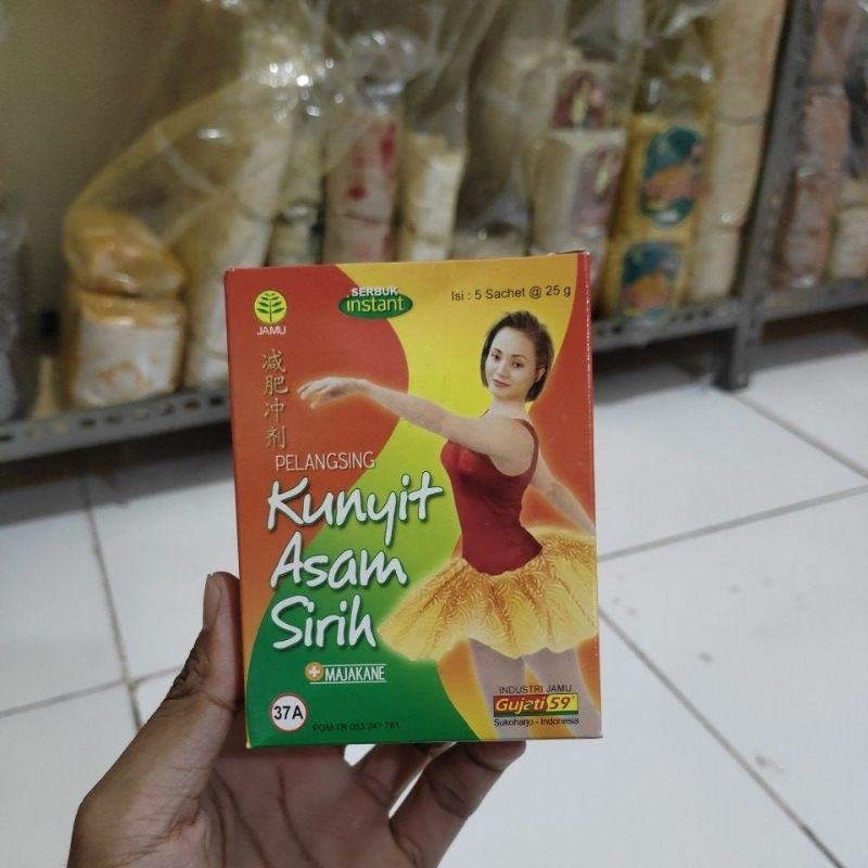 Jamu Herbal Kunyit Asam Sirih / Jamu Serbuk Instan/ Jamu Pelangsing/Plus Majakane