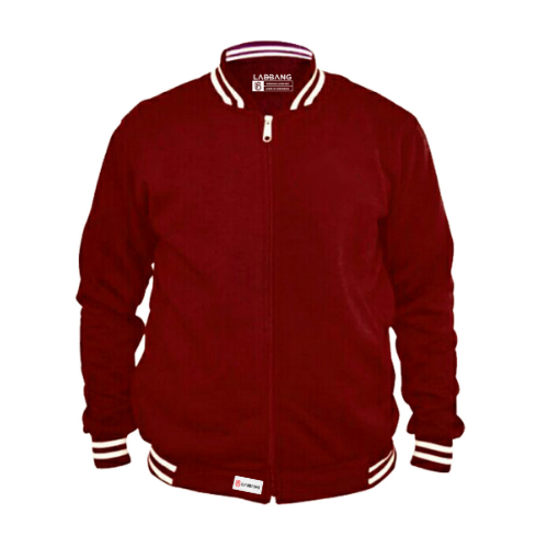 LABBANG Jacket Bomber Baseball Varsity Maroon