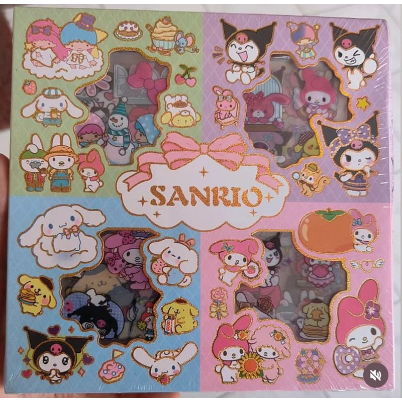

Sticker 2D Sanrio mix karakter Stiker Botol Minum Tumblr Viral Lucu Isi 100 lembar