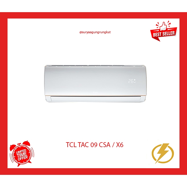 AC SPLIT TCL 1.5 PK 1100 WATT STANDARD TAC - 12 CSA / X6