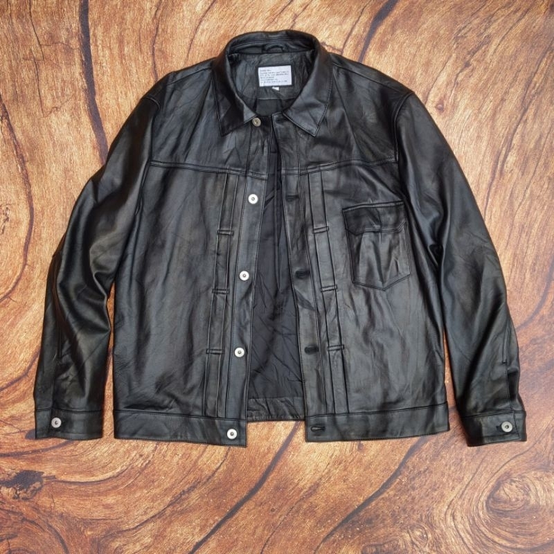 jaket kulit trucker type 1 burke bell not schott vanson levis