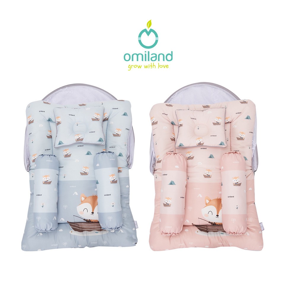 [2kg] Omiland Kasur Lipat Bayi Dakron + Kelambu FOX Series - OK 01051-2 / Kasur Lipat By Dialogue