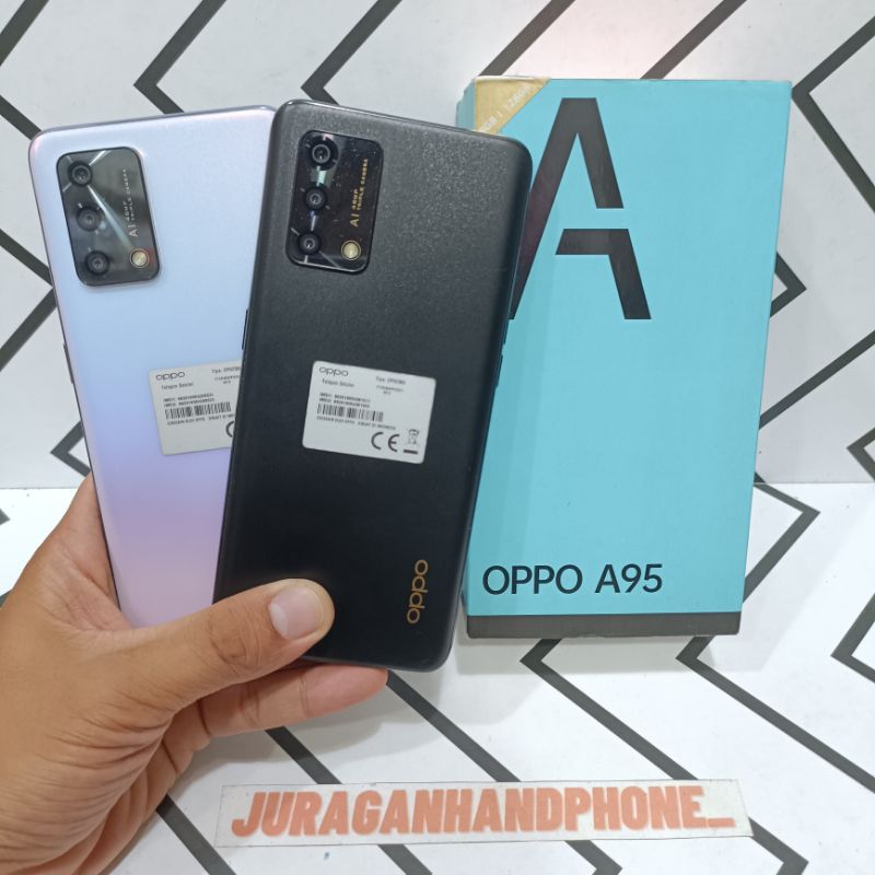 OPPO A95 RAM 8/128GB HP SECOND SEKEN FULLSET