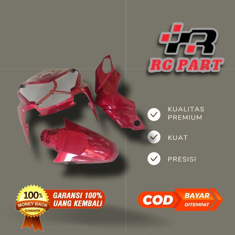 Body depan Beat fi merah 2013 2014 Batok Spakbor Tameng