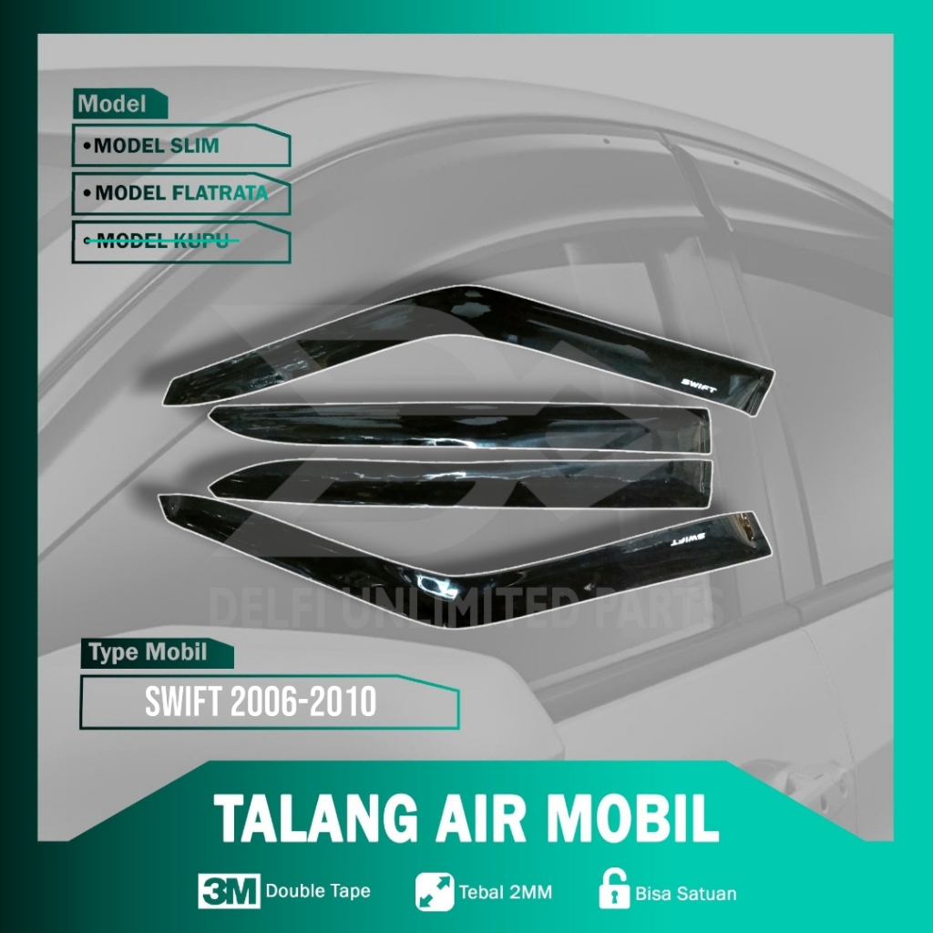 Talang Air Mobil Satuan Suzuki Swift 2006-2010 Model Slim