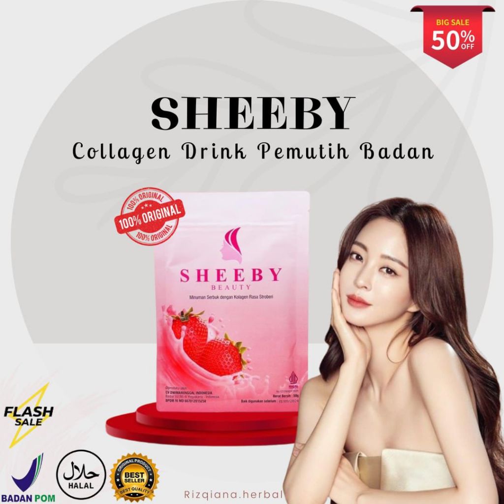 Sheeby Beauty Pemutih Badan Minuman Collagen Drink Ori Sheeby Beauty Colagen Sheby Shebby Shaby Shab