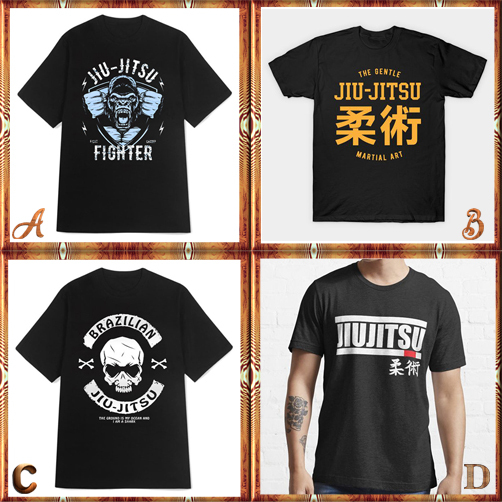 Kaos Vintage Jiu-Jitsu Brazilian Jiu Jitsu Tshirt Bahan 100% Cotton