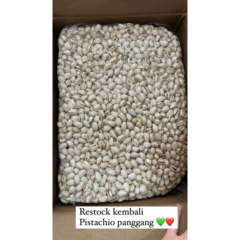 

Pistachio panggang 200gr (sedikit asin)