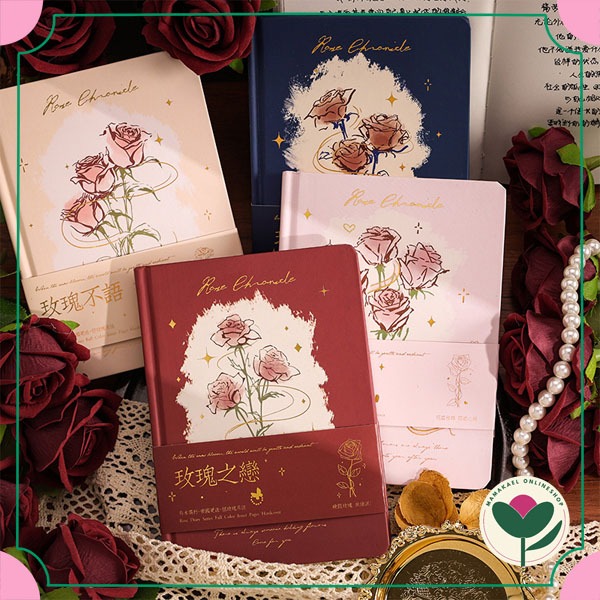 

Rose Chronicle notebook vintage retro aesthetic diary journal MK1700