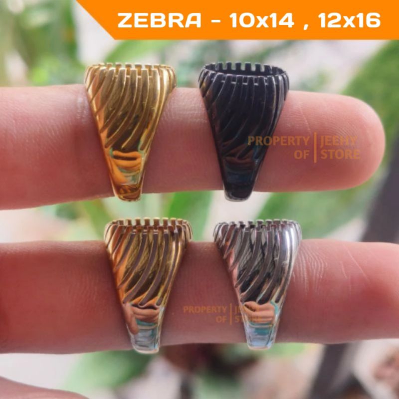 RING CINCIN TITANIUM SUPER ZEBRA 10x14 , 12x16