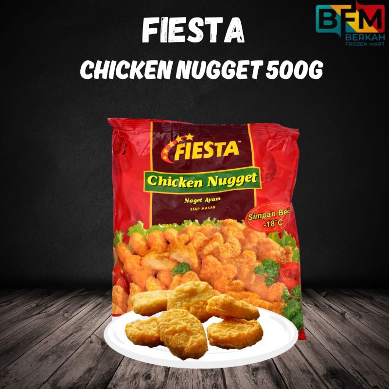 

Fiesta Chicken Nugget 500 gr / Nugget Ayam Fiesta / Crispy bublle / Cheesy Lover Fiesta