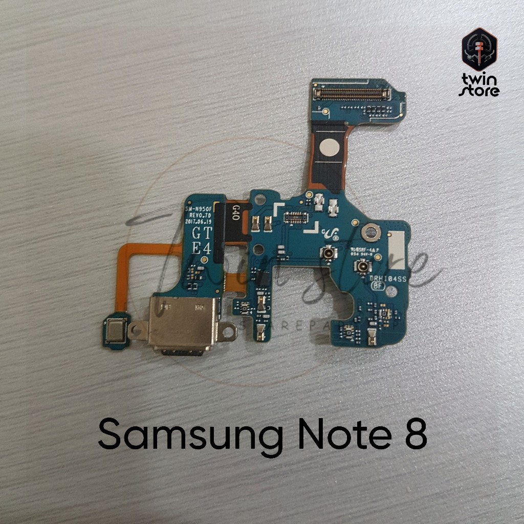 Papan Cas Konektor Charger Mic Samsung Note 8 Original