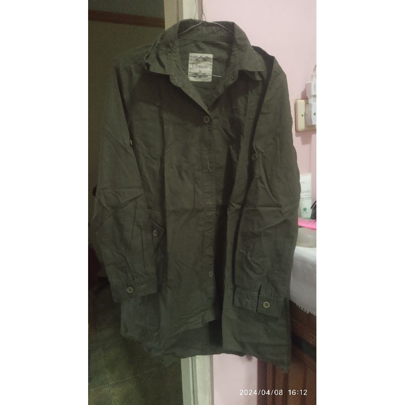 Atasan wanita hijau botol