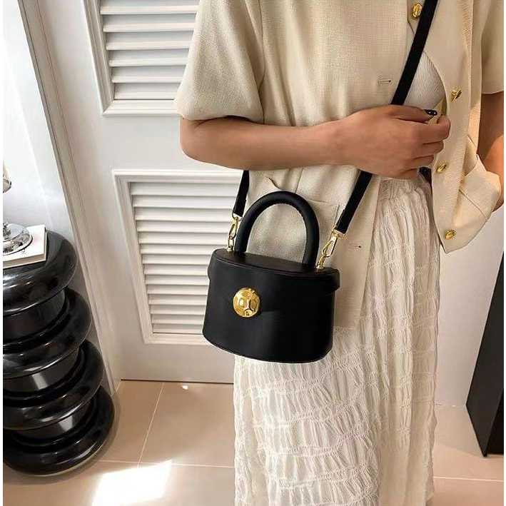 2206 Tas Selempang Mini Colour Wanita Polos Model Tabung Terbaru