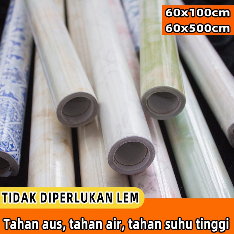 [300x60cm] wallpaper dapur wallpaper dapur roll wallpaper marmer