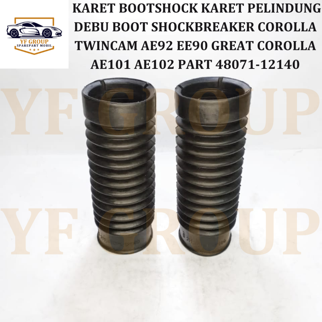 SPAREPART MOBIL KARET BOOTSHOCK KARET PELINDUNG DEBU BOOT SHOCKBREAKER COROLLA TWINCAM AE92 EE90 GRE
