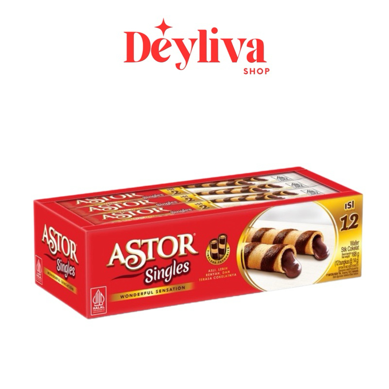 

ASTOR ROLL SINGLES CHOCOLATE ISI 12 PCS x 168GR