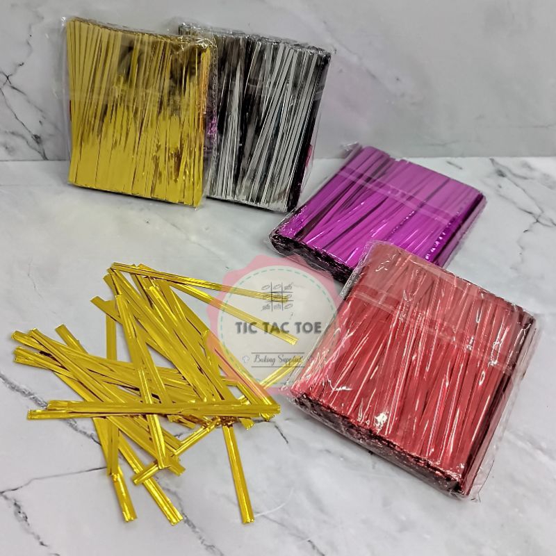 

Kawat Potong Madu Mongso/Kawat Souvenir/Kawat Ikat Potong/Pita Kawat isi kurleb (250pcs)