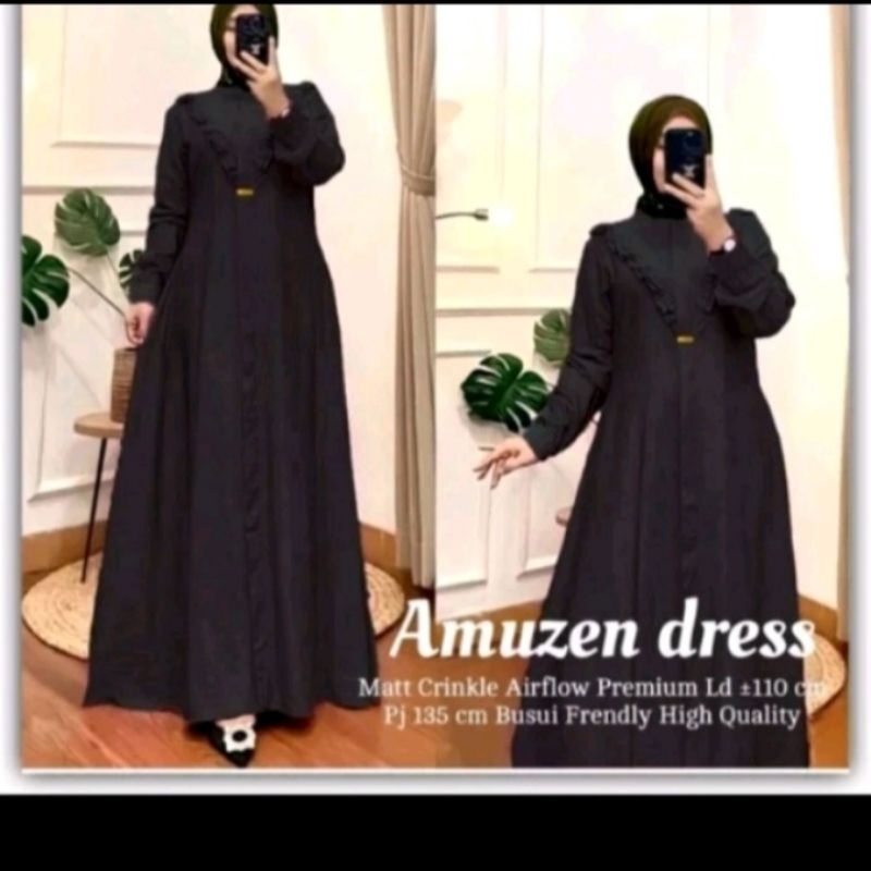 ASMIRA MAXI DRESS RENDA # GAMIS FULL KANCING