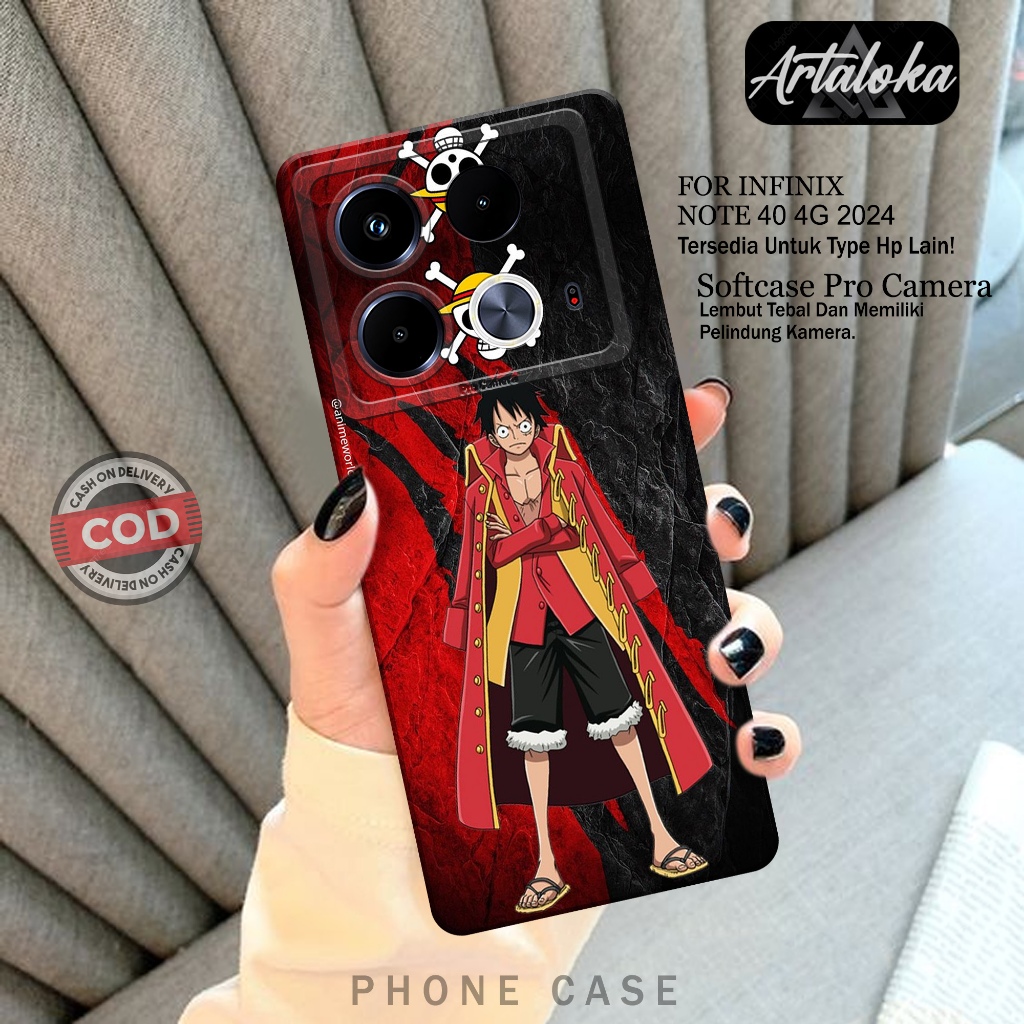 Softcase Hp Infinix Note 40 4G Fashion Case Anime Case Infinix Note 40 4G Silikon TPU Pro Camera Casing Infinix Note 40 4G Cover Hp Case Lucu Soft case Hp Silikon Hp Kesing Hp Aksesoris Hp Infinix Note 40 4G Case Murah