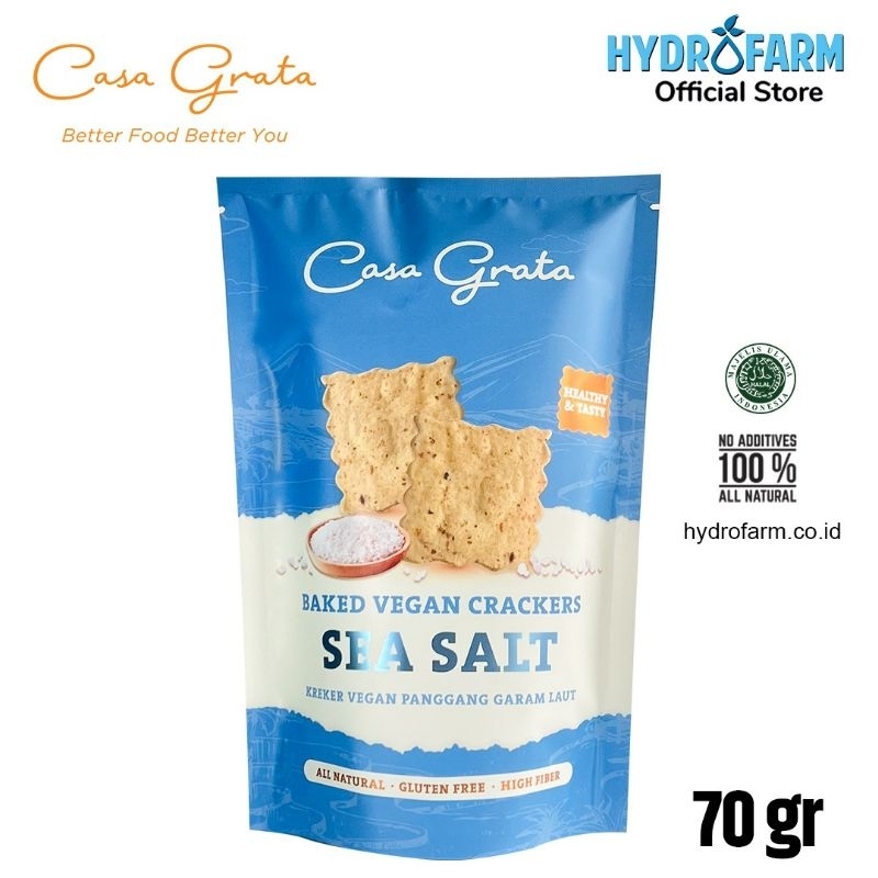 

Casa Grata - Baked Vegan Crackers Sea Salt Gluten Free