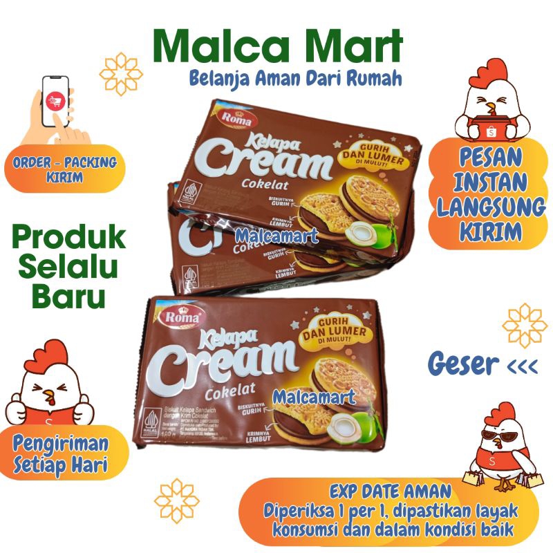 

Roma Kelapa Cream Cokelat 189 gram